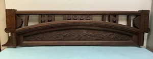 Antique Black Walnut Backsplash Furniture Salvage 49 1/2” L - Picture 1 of 10