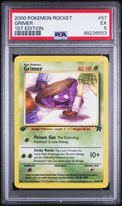 2000 Pokemon Rocket 57 Grimer 1. Edition PSA 5 - Bild 1 von 2