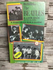 THE BEATLES A Look Back (At The Big Beat) VHS Video, CD, CD-Rom, Booklet Box Set - Picture 1 of 5
