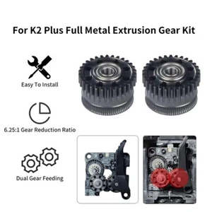 Antriebsextruder-Zahnradsatz für Creality K2 Plus 3D-Drucker Upgrade-Teil - Afbeelding 1 van 6