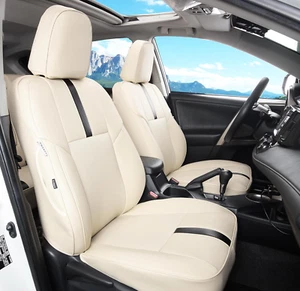 Seat Covers for Toyota RAV4 2013 2014 2015 2016 2017 2018 with Waterproof Faux L - Picture 1 of 6