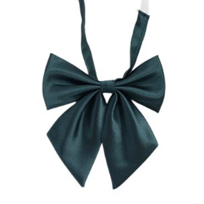 Mujeres Dama Corbata de moño lisa Cuello Ropa Estudiante Rejillas Cuadros QN22004 Foto 1 de 4