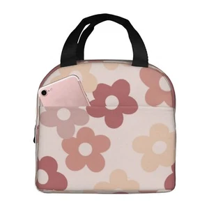 Pastel Daisy Flower Lunch Bag for Women Men Aesthetic Daisy Insulated Lunch B... - Picture 1 of 7