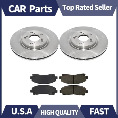 Rotores de freno delanteros y pastillas de freno de cerámica para Acura TL 2011-2013 Foto 1 de 4