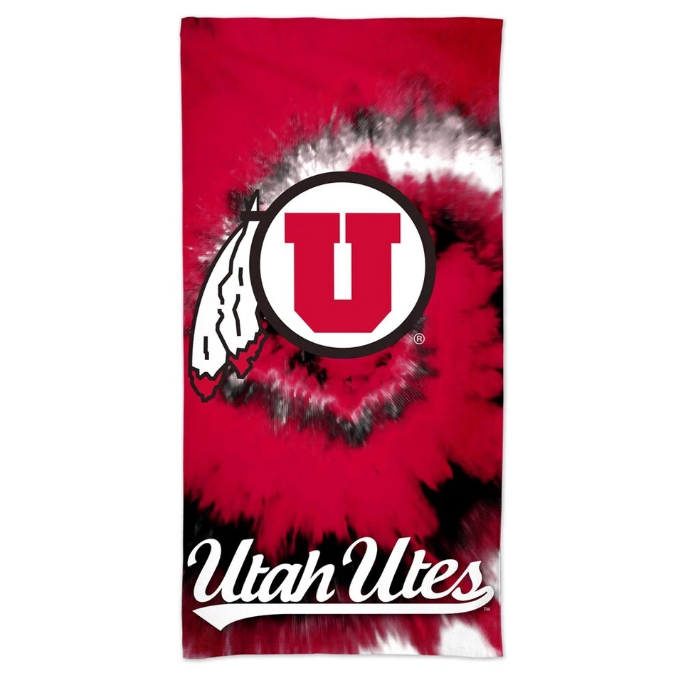 Utah Utes Spectra NCAA 30 x 60 Tye Dyed Beach Towel - Image 1 of 1