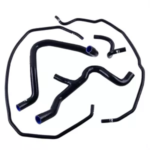 Kit de manguera de tanque y refrigerante de radiador de silicona negro para Ford Focus Mk2 ST225 - Imagen 1 de 20