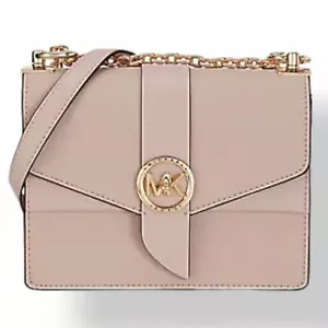 $298 MICHAEL KORS Women's Pink Greenwich Small Leather Convertible Crossbody Bag - Picture 1 of 4