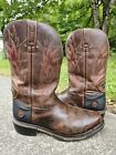 Justin Boots Originals Rugged Work Western Boots Mens Sz 11.5D WK4946 Steel Toe