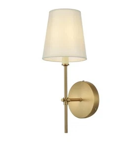 Elegant Lighting LD6004W6SG Mel 15" Tall Bathroom Sconce - New Open Box - Picture 1 of 4