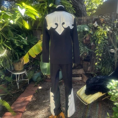 Vintage 2 pc Western Ranchwear Black And White Pant Suit Womens  Size S/M - Image 1 of 4