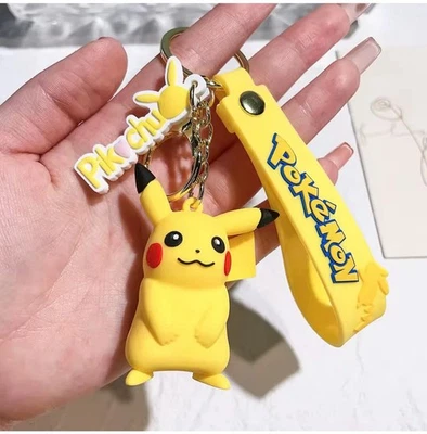 POKEMON PIKACHU 3D PVC Cartoon Keychain Pendant - Image 1 of 2