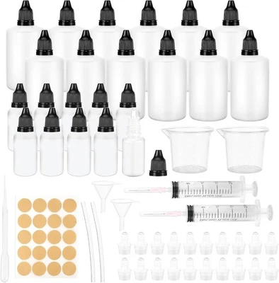 BEARRERP Tropfflasche, 32 Stk Liquid Flaschen12x100ml+10x10ml Dropper Bottle
