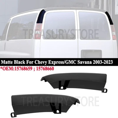 Rear LH&RH For Chevy Express/GMC Savana 2003-2023丨2xCorner Trim Molding Applique - Image 1 of 4