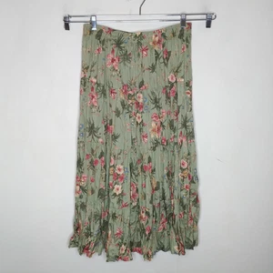 Koret Country Classics Floral Maxi Skirt Size Medium Tiered Pull On Cottage - Picture 1 of 7