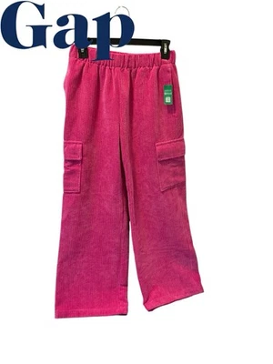 Kids Wide-Leg Corduroy Pull-On Cargo Pants NWT Size 12  - Image 1 of 4