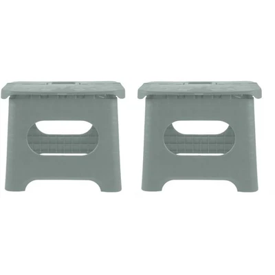  2 Pieces Kunststoff Hocker Tritthocker Kleinkind Faltbarer Stuhl - Bild 1 von 4