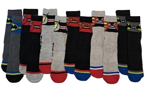 Justice League DC Comics 6 Pair Adult Socks Quarter Crew Ankle Socks New - Picture 1 of 7