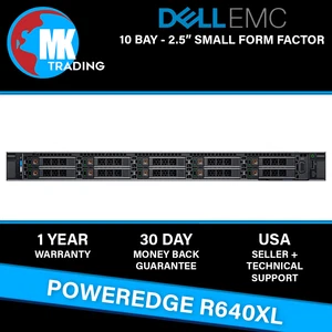 Dell PowerEdge R640XL 10B SFF 1U Server -V8- Choose CPUs/RAM/Drives - Wholesale - Afbeelding 1 van 5