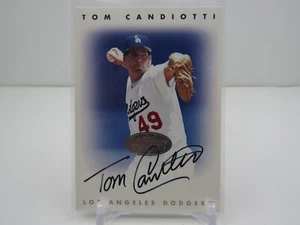TOM CANDIOTTI 1996 LEAF SIGNATURE SERIES SILVER AUTOGRAPH! LOS ANGELES DODGERS! - Picture 1 of 2