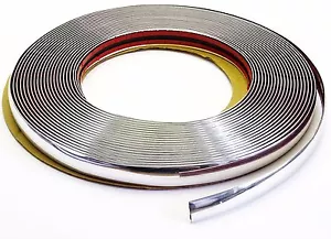 Chrom Zier leiste 1m x 20mm selbstklebend universal Auto Chrom Kontur Leiste - Bild 1 von 4