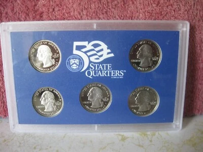 1999s UNITED STATES MINT 50 STATE QUARTERS PROOF SET IN ORIGINAL BOX WITH COA - Image 1 of 4