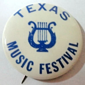 Vintage TEXAS MUSIC FESTIVAL Pin - Picture 1 of 2