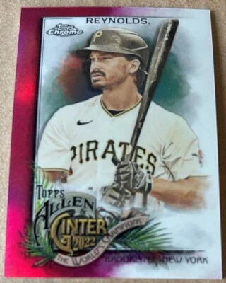 BRYAN REYNOLDS 2022 TOPPS ALLEN & GINTER CHROME MAGENTA Ser#176/199 NM-MT Cond - Image 1 of 2