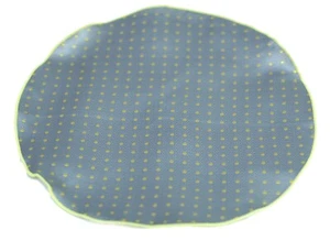 Umberto Algodon Gray Yellow Dot Silk Pocket Round - $75 Retail New - Picture 1 of 3