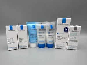 La Roche Posay Lot of 7 Travel Sz Serum Foaming Wash Moisturizer Cream Hyalu B5 - Picture 1 of 7