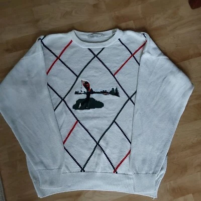 Suéter Pullover John Ashford Golf Para Hombre Talla Grande 100% Algodón Vintage LEER Foto 1 de 4