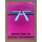URIAH HEEP BRITISH TOUR '80 PROGRAMME 1980 fold out poster programme (light agei