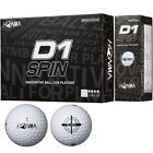 Honma Golf Ball D1 D-1 SPIN 2023 2 Piece Soft Flying Distance Golf Ball 1 Dozen