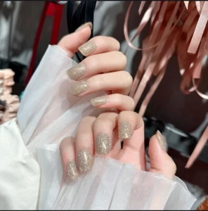 Kit de uñas artificiales autoadhesivas Press On Nails listo para pegar manicura 24 uds - Imagen 1 de 3