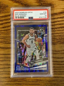PSA 10 2023 Donruss Optic Ben Simmons #32 blu sismico 159/249 - Foto 1 di 3
