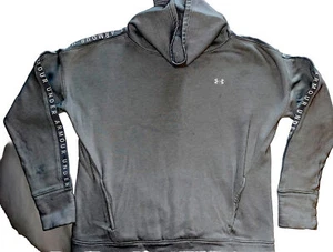 UNDER ARMOUR Pullover Long Sleeve Light Gray Hooded Sweatshirt Women's Size Med - Picture 1 of 6