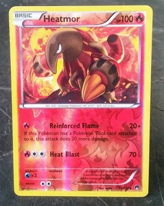 Pokémon Breakpoint 2016 ultra raro tarjeta de lámina de holo inversa Heatmor 15/122 casi nuevo - Imagen 1 de 2