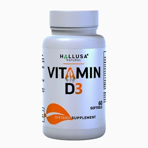Vitamin D3 2000 IU - Support Bones, Teeth, Muscles & Immune Support, 60 Softgels - Picture 1 of 8