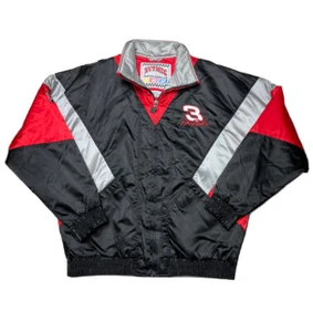 NWOTS NUTMEG NASCAR #3 DALE EARNHARDT FULL ZIP UP JACKET PUFFY MEN’S LARGE BLACK - Picture 1 of 12