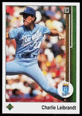 1989 Upper Deck Charlie Leibrandt Kansas City Royals #637 - Image 1 of 2