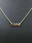14k Yellow Gold Hand Made Mama Personalized (Any Word Available) Necklace 16"L