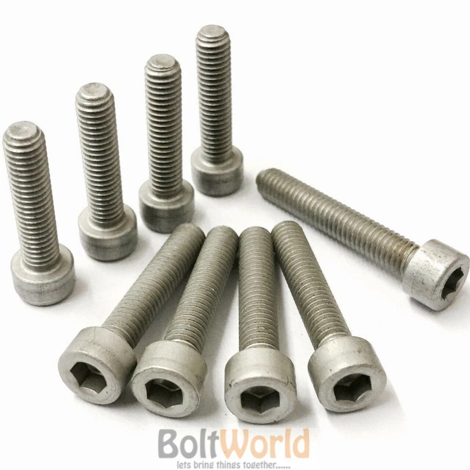 BOLT WORLD M4 M5 M6 M8 M10 ALUMINIUM SOCKET CAP SCREWS ALLEN KEY BOLTS HEX HEAD RACE MOTO