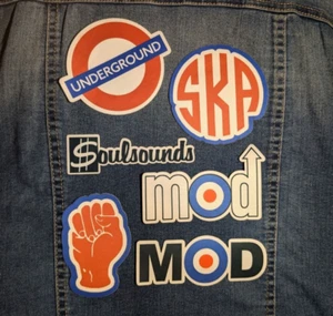 6x Mod Northern Soul Ska Keep The Faith 60er Aufbügeln Aufnäher Patch Multipack - Picture 1 of 4