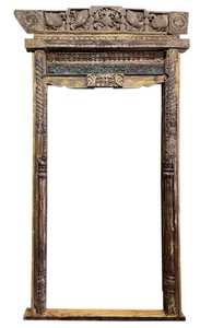 Architectural Archway, Rustic Garden Arch,Old Doorway, Hand Carved Reclaimed