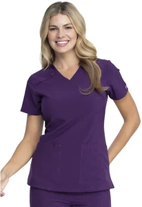 Dickies Scrubs EDS Essentials cuello en V top DK615 HUEVO berenjena envío gratuito - Imagen 1 de 5