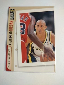 1996-97 Upper Deck Collector's Choice Assignment Jordan #365 Reggie Miller - Imagen 1 de 2