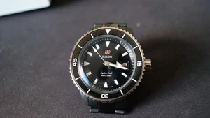 Rado Captain Cook R32129152 Ceramic 43mm Black Dial Automatic Watch date @3 - Picture 1 of 21