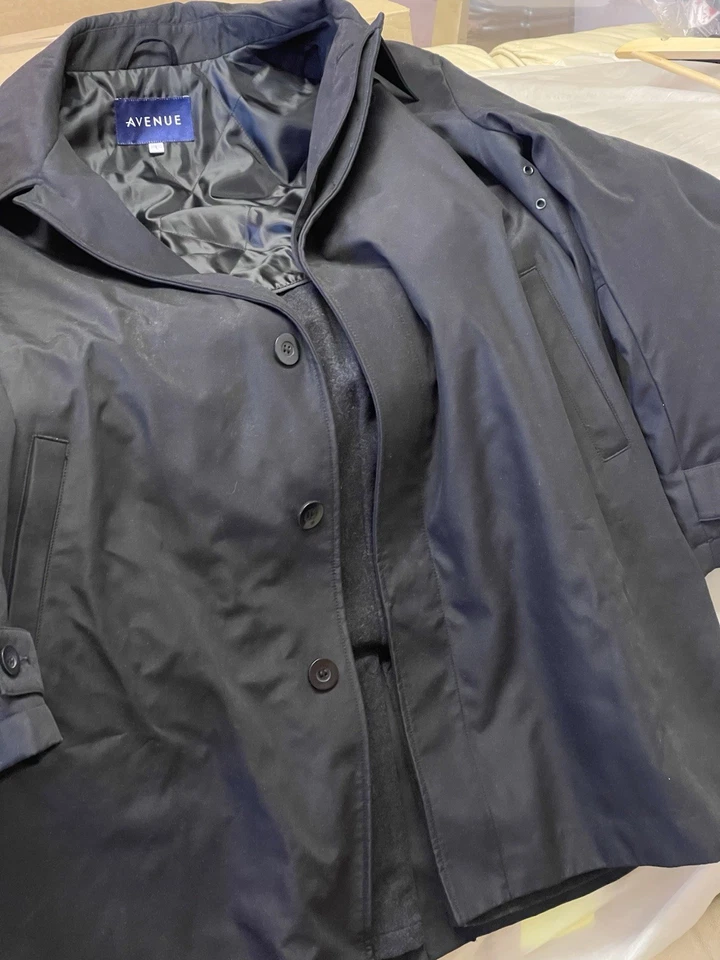 AVENUE-Casaco de ervilha de inverno forrado térmico-MASCULINO - Tamanho-Reino Unido-(48”-GRANDE)-EUR-58”-EU.S-48” - Imagem 1 de 4