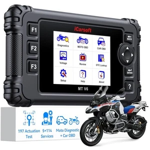 iCarsoft MT V6 Aprilia Caponord Mana SRV Diagnostic Tool OBD2 Fault Code - Picture 1 of 9