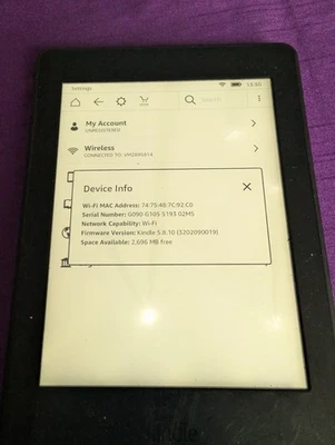 Amazon Kindle Paperwhite 7th Generation 4GB eReader, please read description - Image 1 of 4