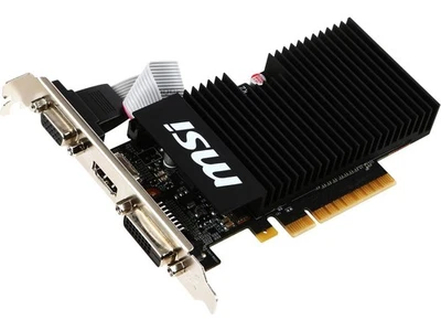 MSI GeForce GT 710 1GB 1GB LP GDDR3 GT 710 1GD3H LPV1 Video Graphics Card GPU - Image 1 of 4